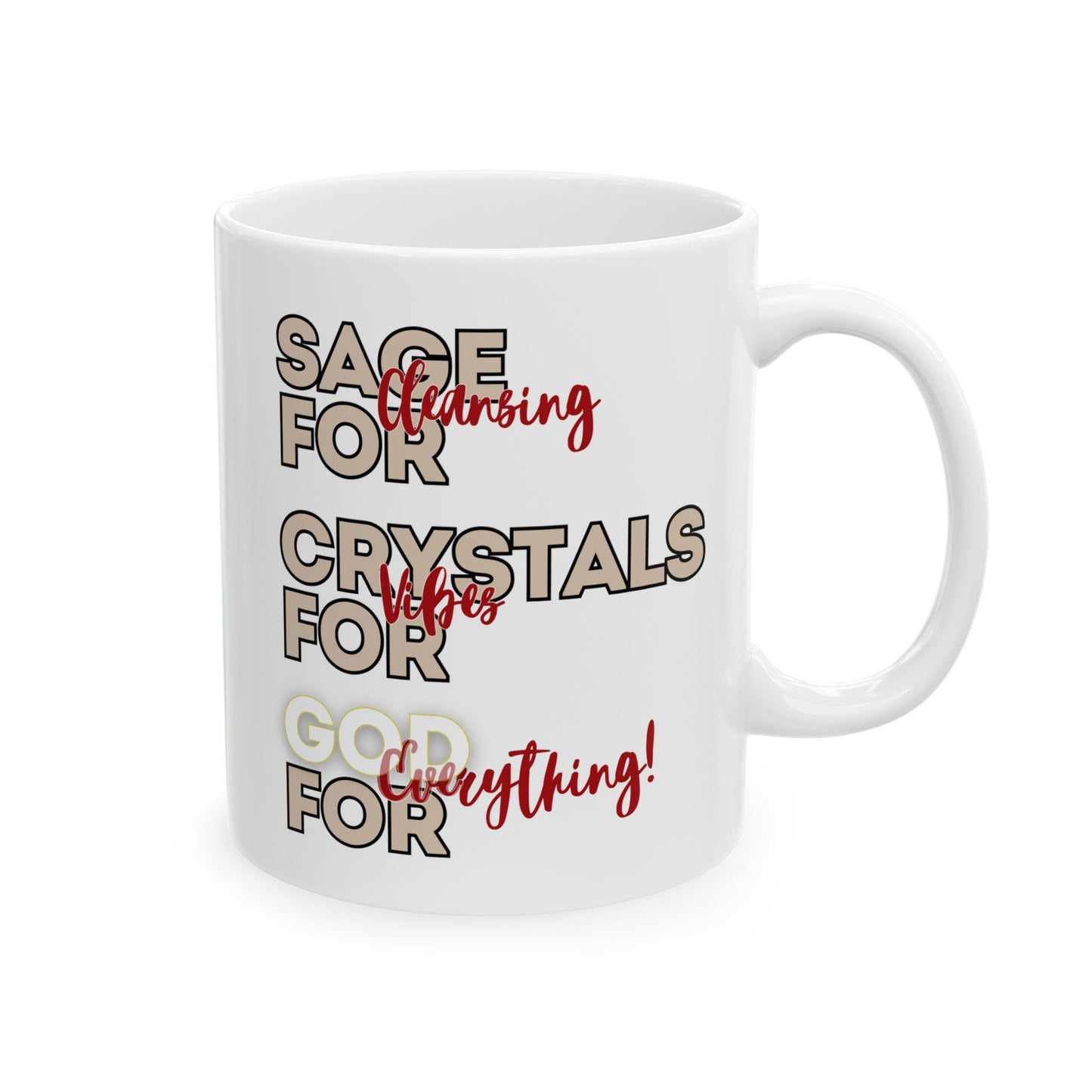 Sage Crystals God ceramic mug