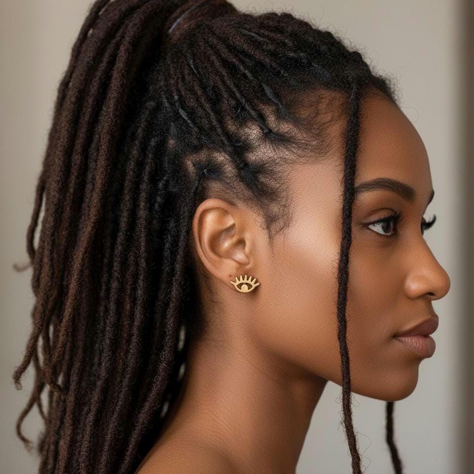 Petite Evil Eye Stud Earrings