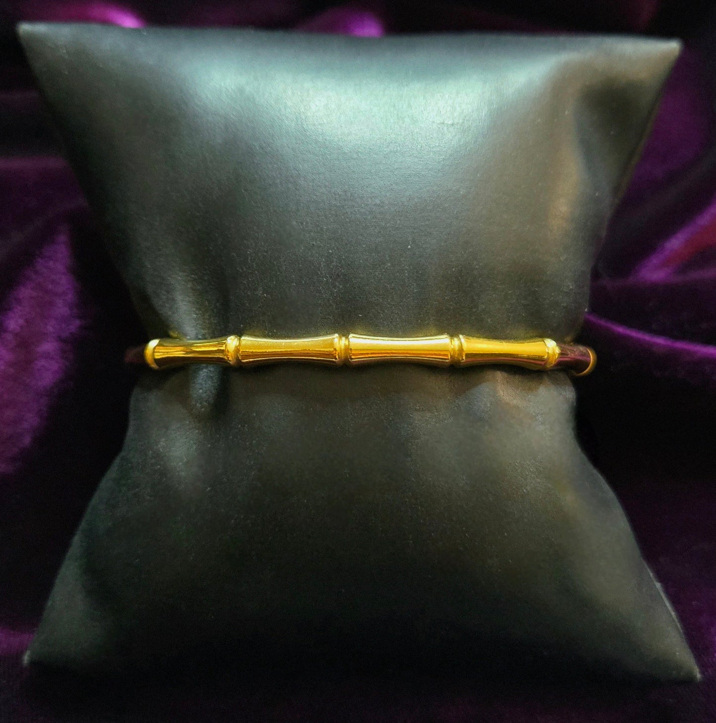 Bamboo bangle hinge bracelet