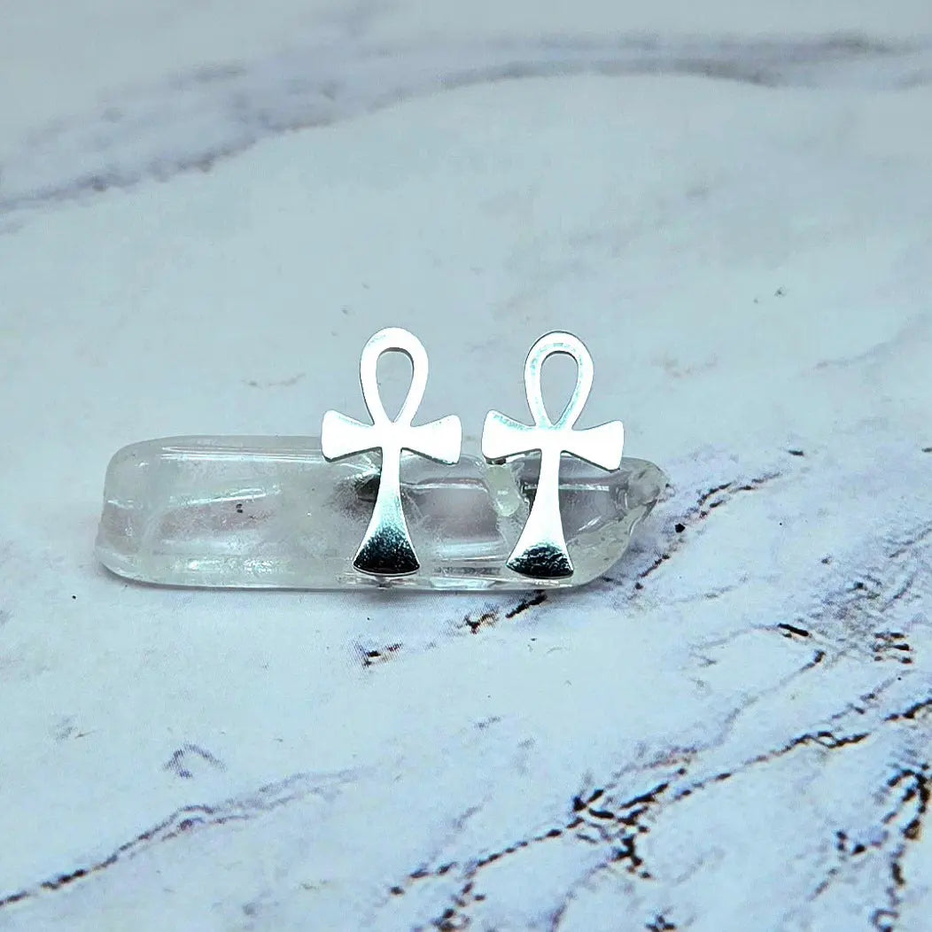 Ankh stud earrings beautifuleecreatedllc