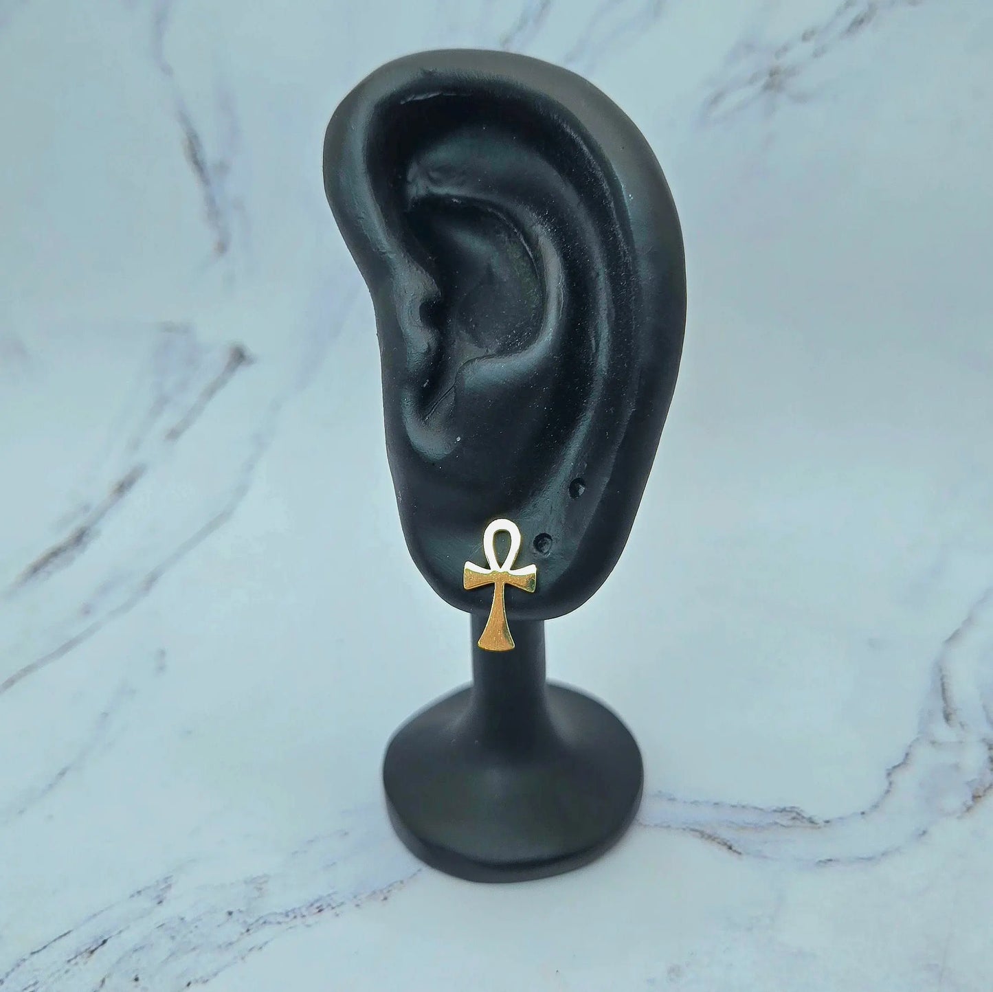Ankh stud earrings beautifuleecreatedllc