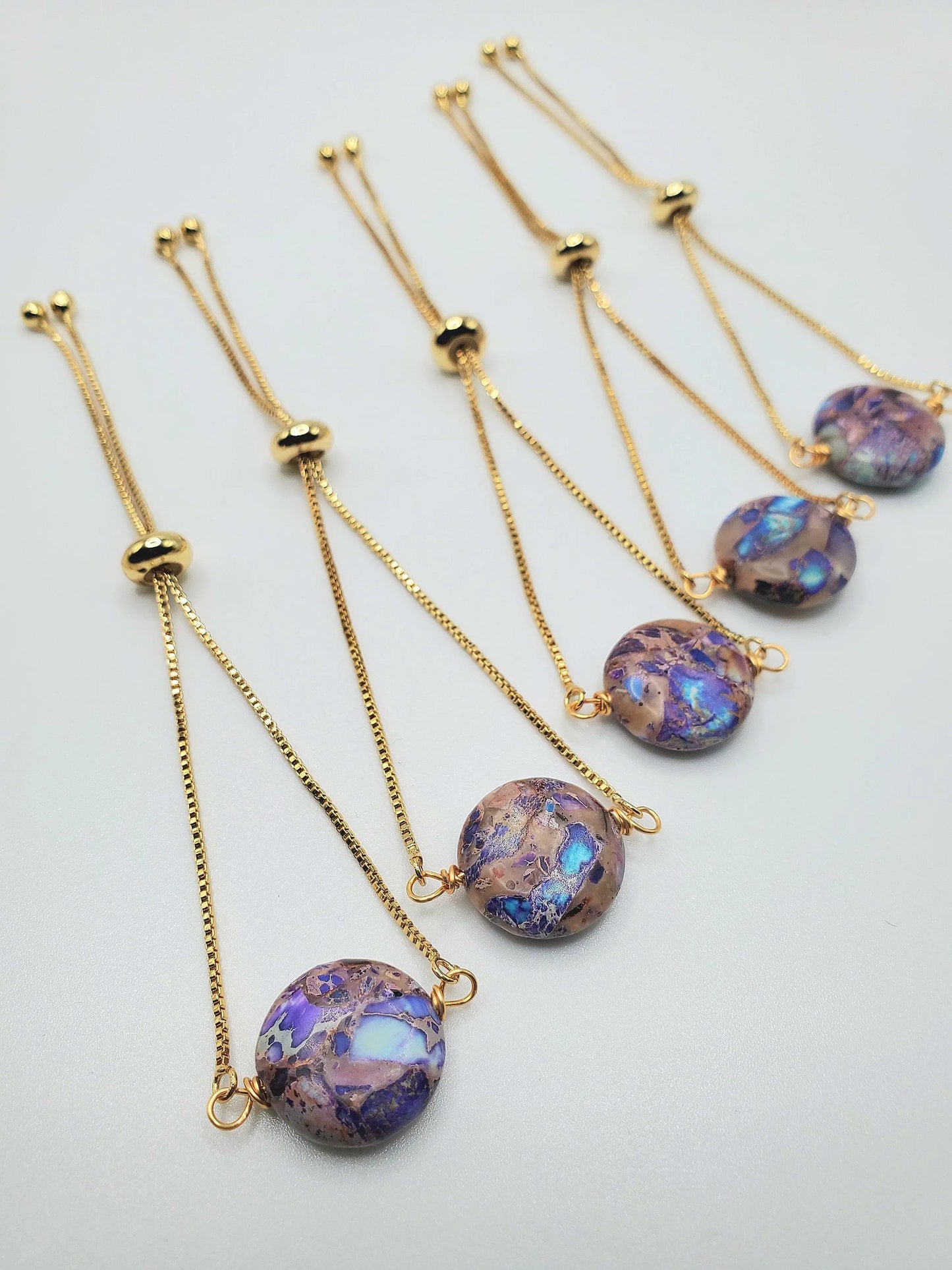 Imperial Jasper slider bracelets