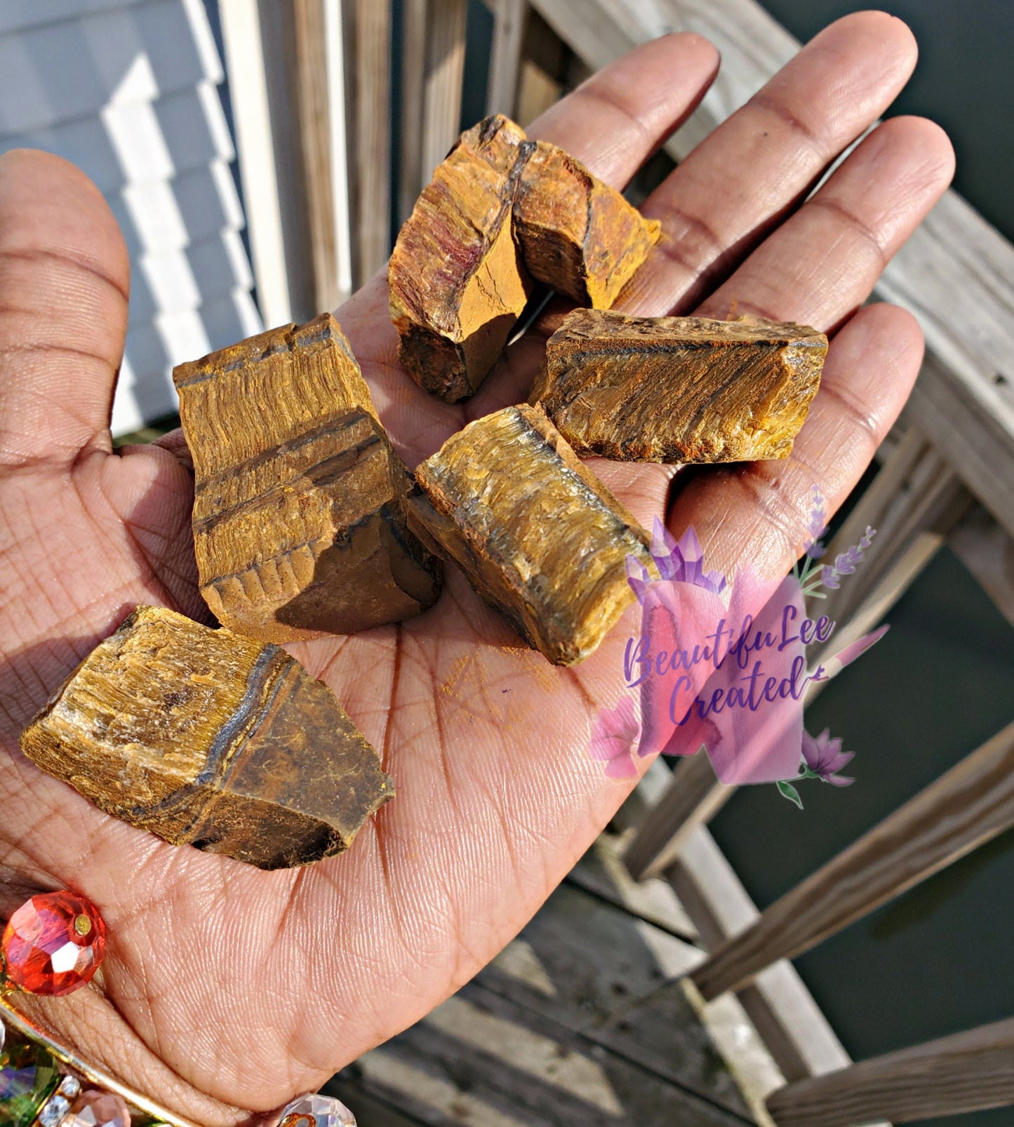 Tiger's eye raw stone