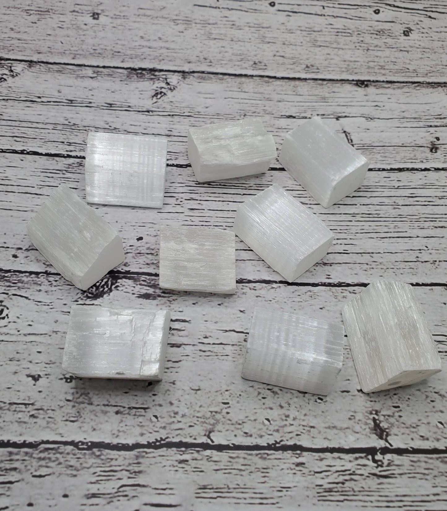 Selenite cube crystal