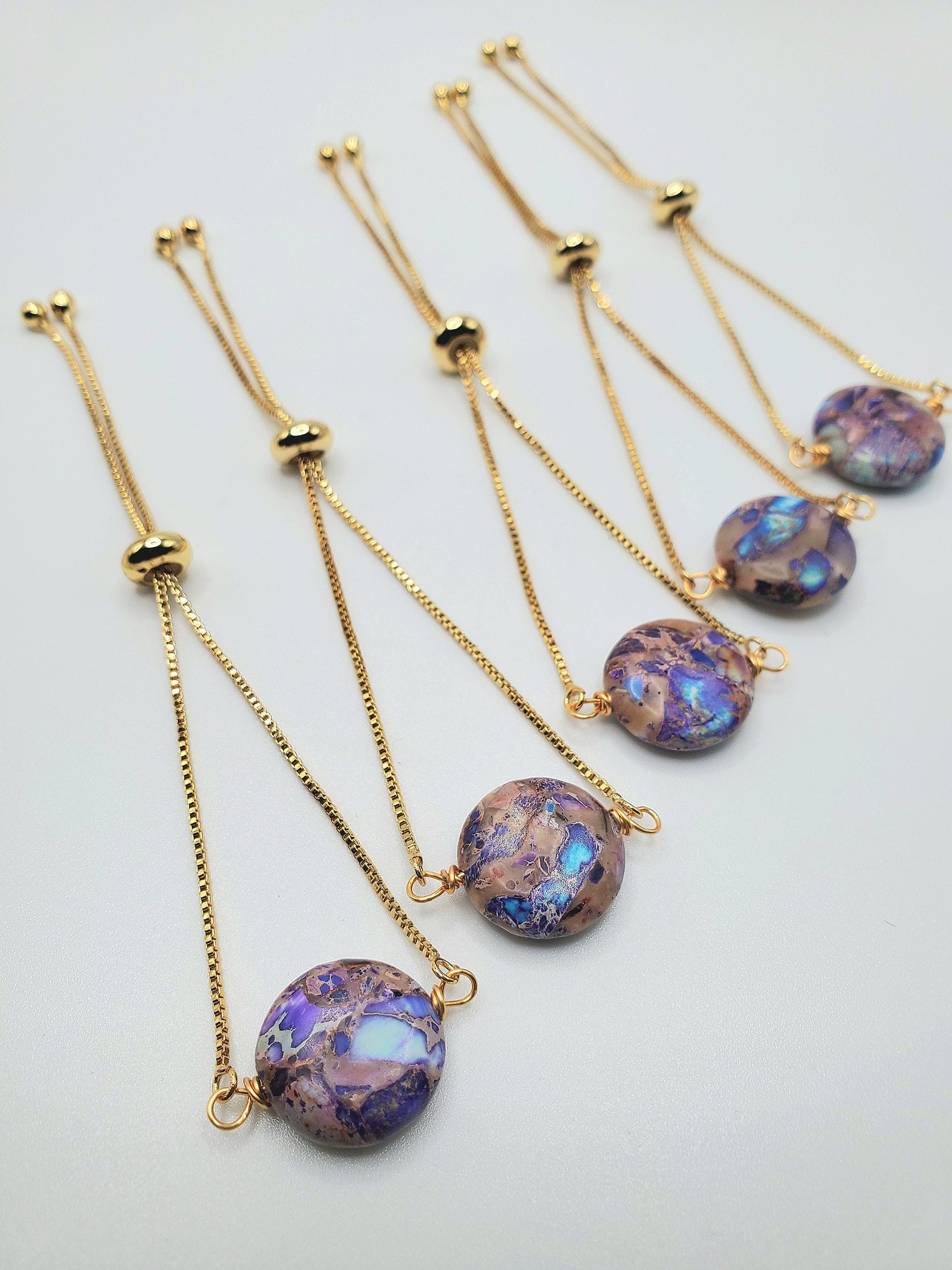 Imperial Jasper slider bracelet