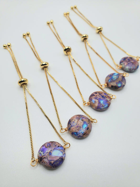 Imperial Jasper slider bracelet