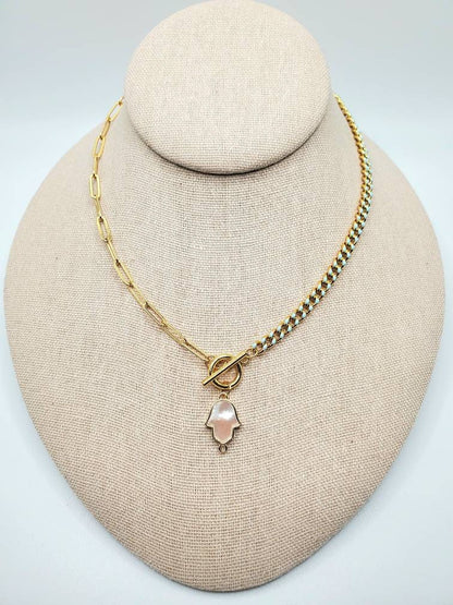 Pearl Hamsa Chain Necklace: A Symbol of Protection and Elegance