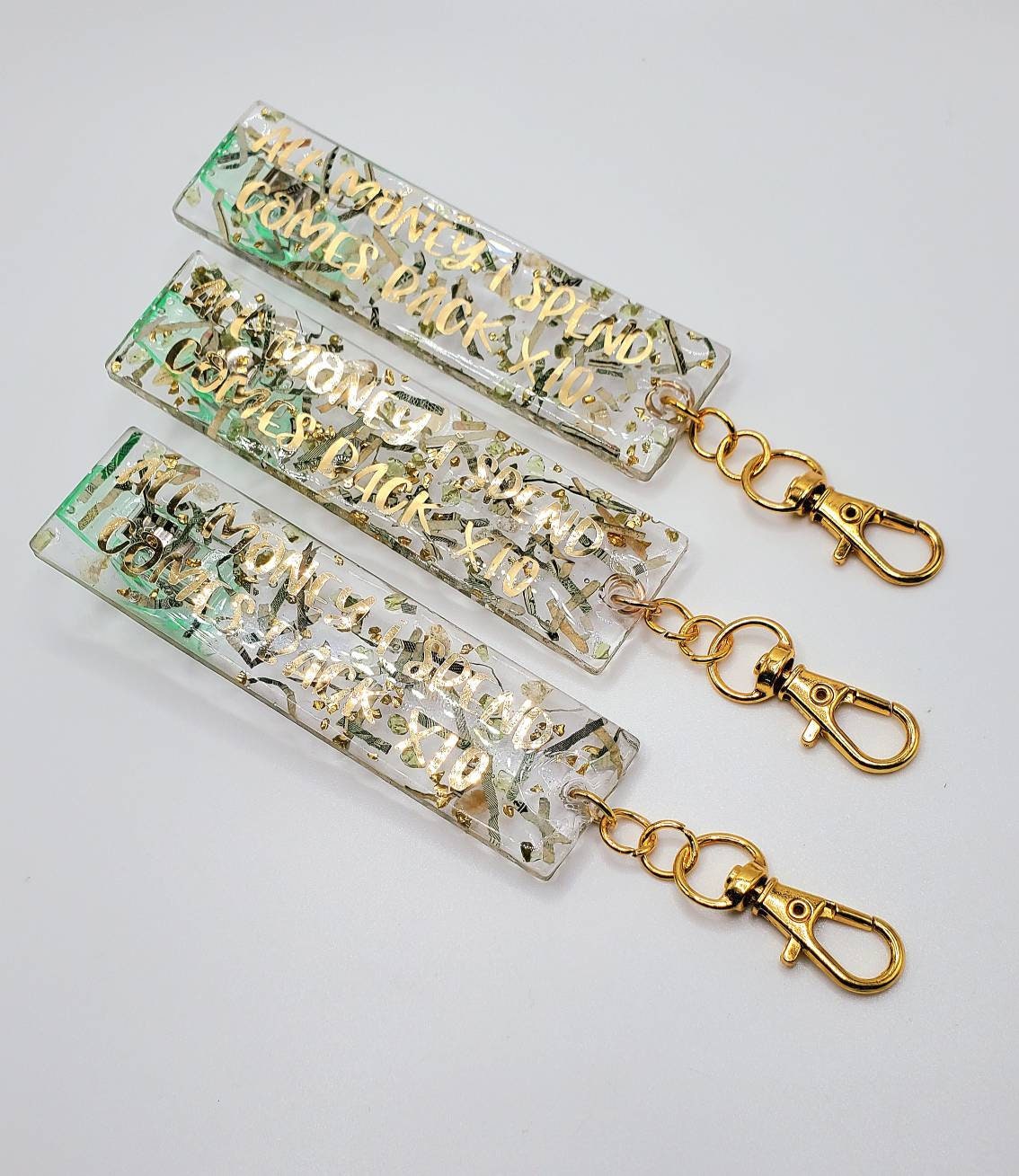 Credit card clip keychain