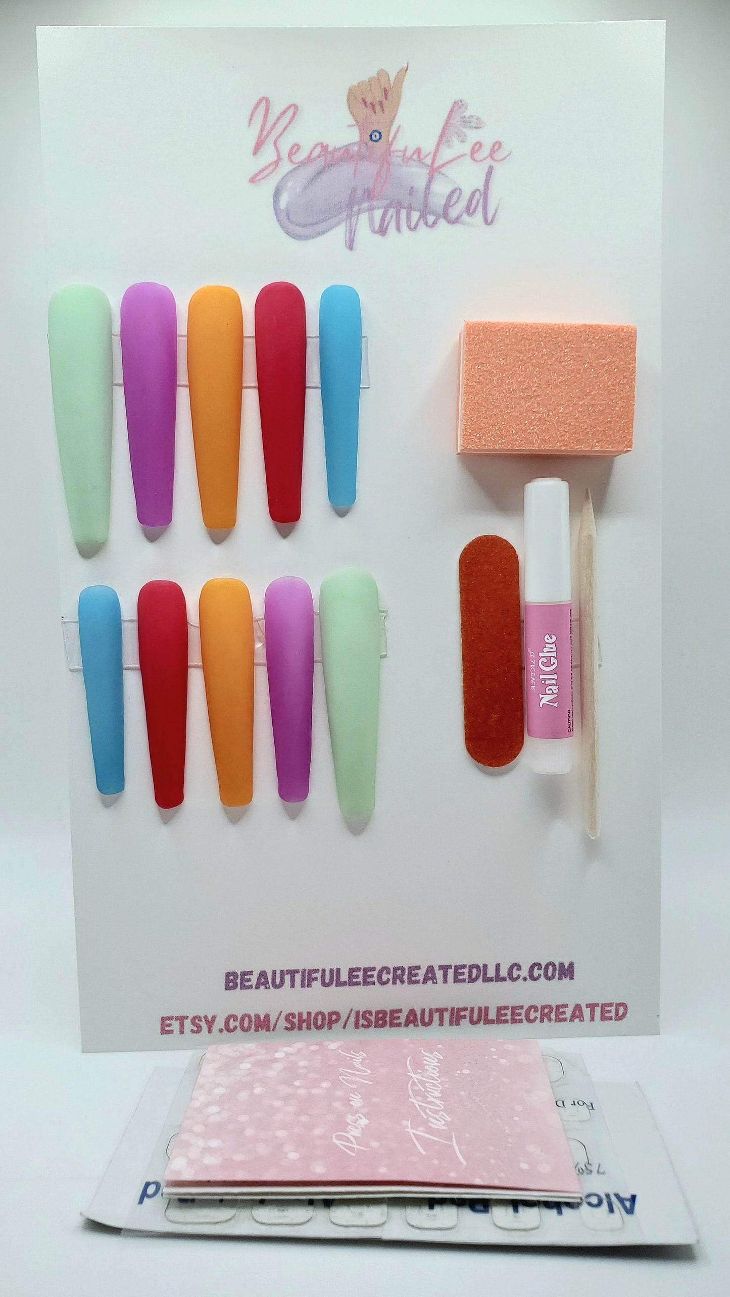 Fiesta press on nails