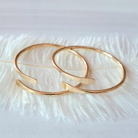 Cuff bangle bracelet set adjustable bangles