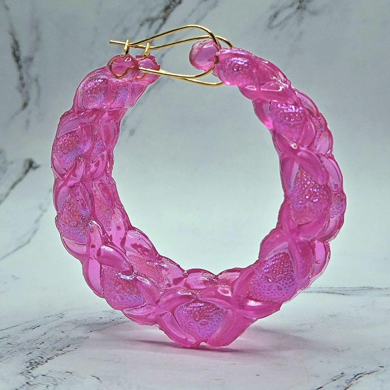 Hearts and Hugs 90s XOXO hoop earrings large size Valentine's Day