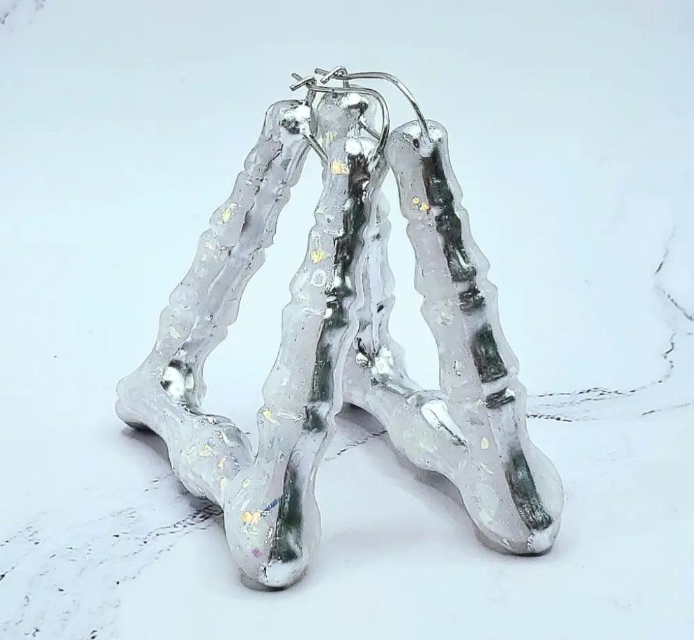 Opalike bamboo hoop earrings customizable beautifuleecreatedllc