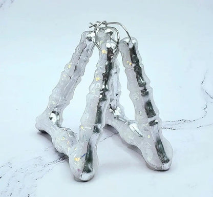 Opalike bamboo hoop earrings customizable beautifuleecreatedllc