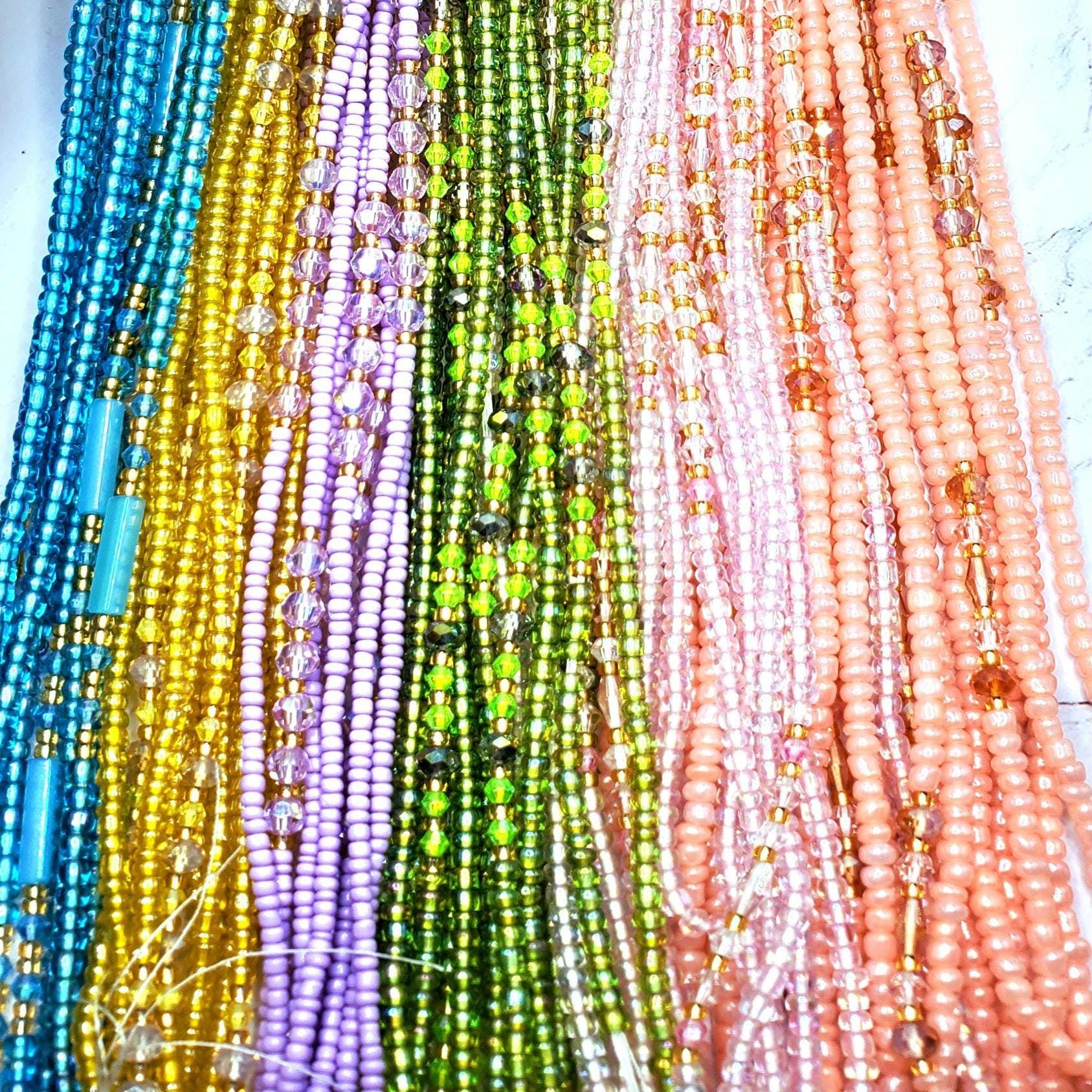 Light Green Tie on Waist Beads