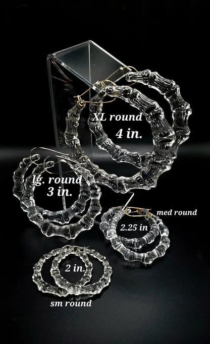 Opalike bamboo hoop earrings customizable beautifuleecreatedllc