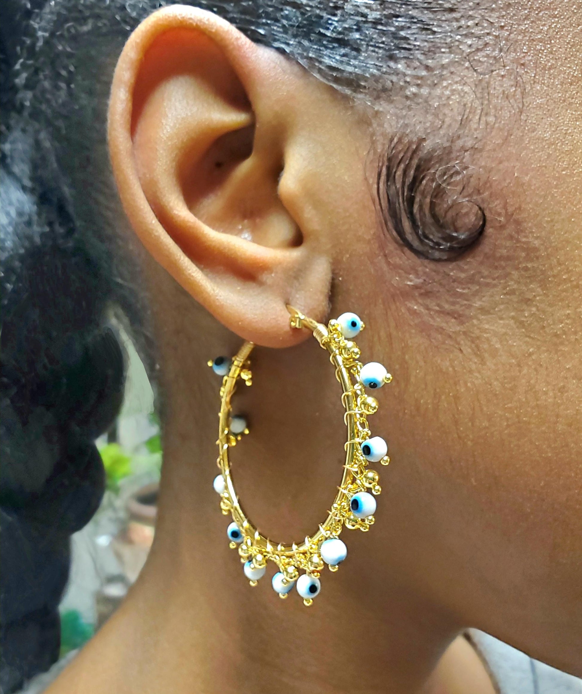 Evil Eye Hoop Earrings: Stylish and Protective Jewelry