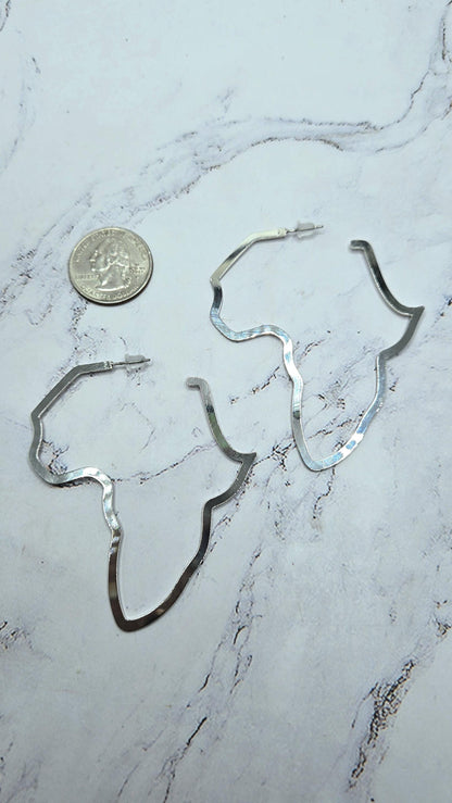 Africa shape statement earrings