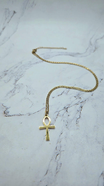Ankh petite minimalist pendant necklace