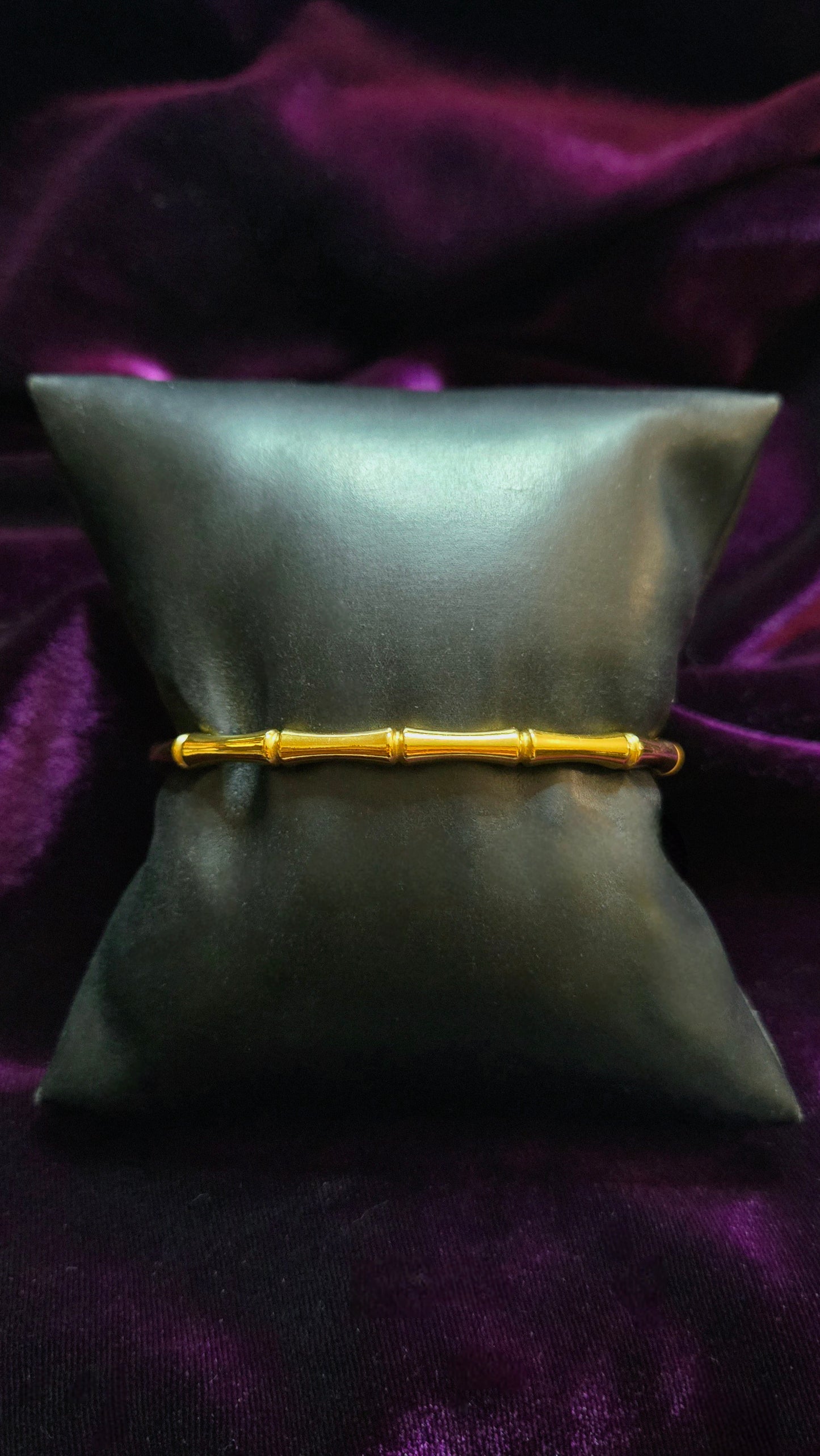 Bamboo bangle hinge bracelet