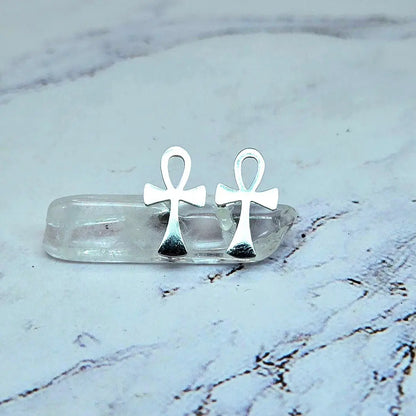 Ankh stud earrings beautifuleecreatedllc