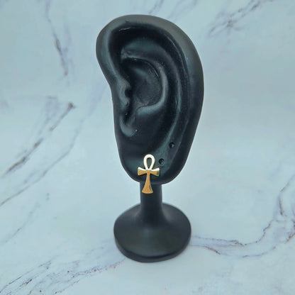 Ankh stud earrings beautifuleecreatedllc