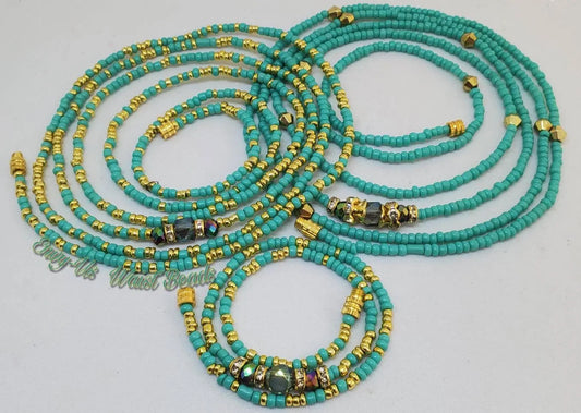 Waist bead and anklet set (small beads)
