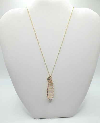 Wrapped Quartz necklace