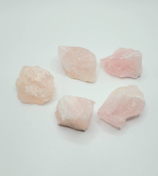 Rose quartz crystal