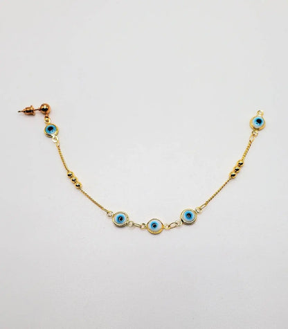 Evil eye nose chain
