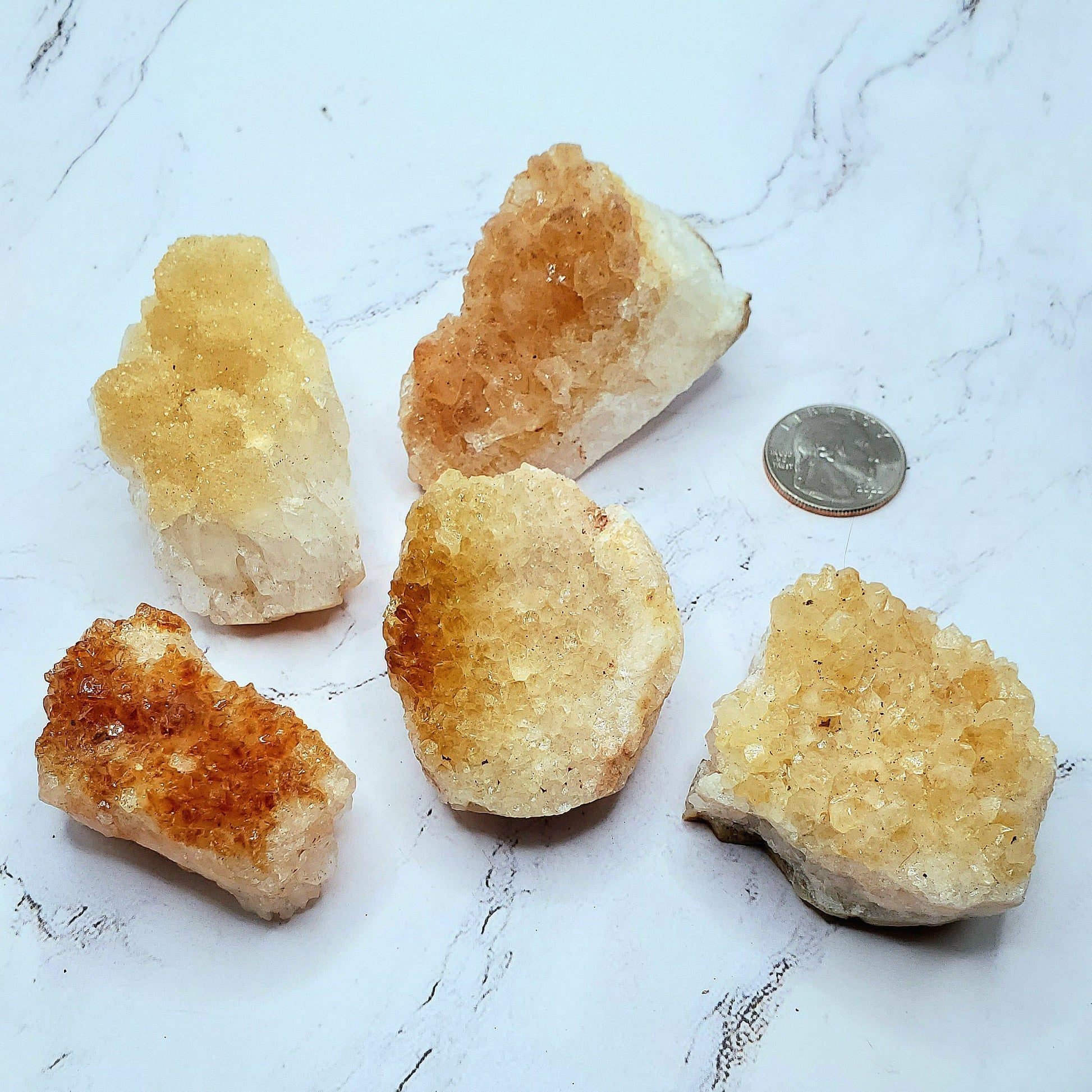 Citrine druzy crystal